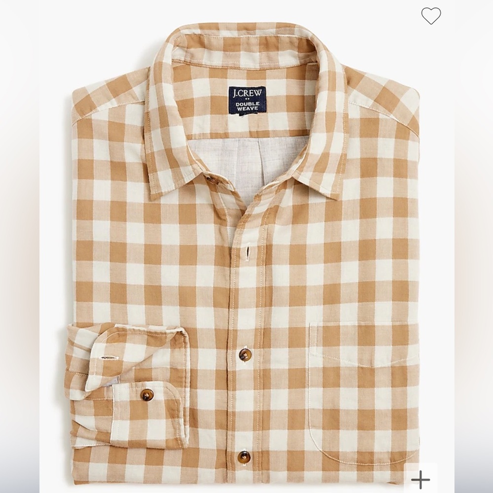 NWOT J. Crew Men’s Double Weave Casual Shirt